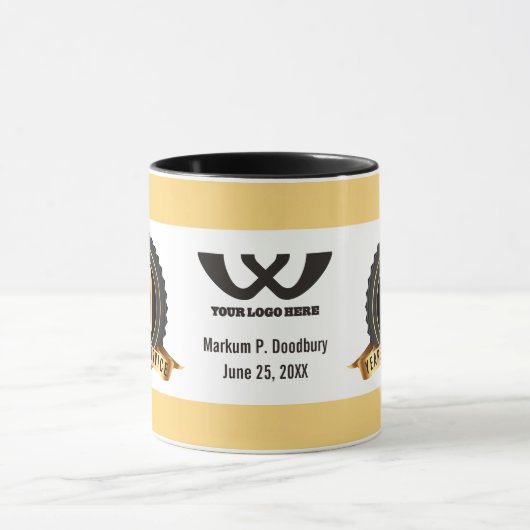 カスタムカラー社員記念コーヒー マグカップ (中央)