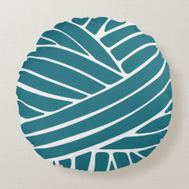 カスタムカラー糸 – 手描きヤーンボール ラウンドクッション