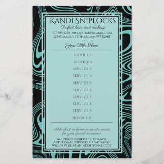 カスタムカラー美容師爪、 ネイル化粧アーティスト価格 チラシ