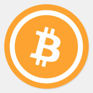 カスタムカラー金ゴールドビットコイン暗号通貨記号 ラウンドシール