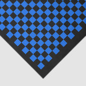 カスタムカラー黒/青チェッカーボードチェックパーティー 薄葉紙 (詳細)