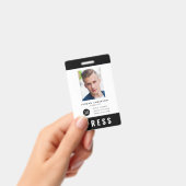 カスタムカラー ロゴ写真 ジャーナリスト プレスパス バッジ (手持ち)