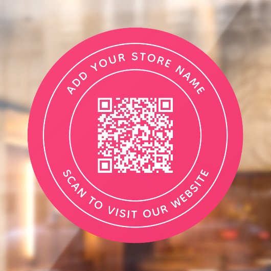 カスタムカラー 名前とあなたのウェブサイトのQRコードを追加 ウィンドウサイン (シート2)