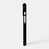 カスタムカラー 天体デザイン - 月と星 iPhone 16ケース (左側面)