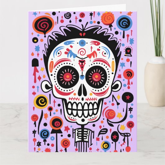 カスタムカラー&文字💀ディおもしろいアデムエルトス カード (正面)