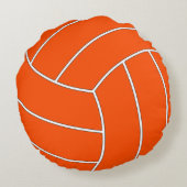 カスタムカラー&文字バレーボールプレーヤー装飾用クッション ラウンドクッション (裏面)