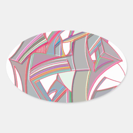 カスタムカラー 楕円形シール (正面)