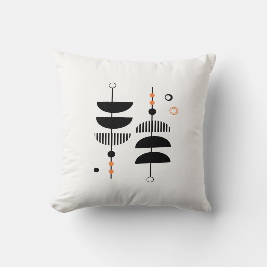 カスタムカラー- DIYミッドセンチュリーモダンプリント クッション (正面)