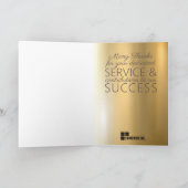 カスタムカラーUNIVERSAL従業員記念日カード カード (内部)