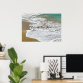 カスタムカリブのビーチ ポスター (ホームオフィス)