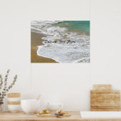 カスタムカリブのビーチ ポスター (キッチン)