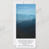 カスタムカレンダーのラックカード、クリスマス/新年 (裏面)