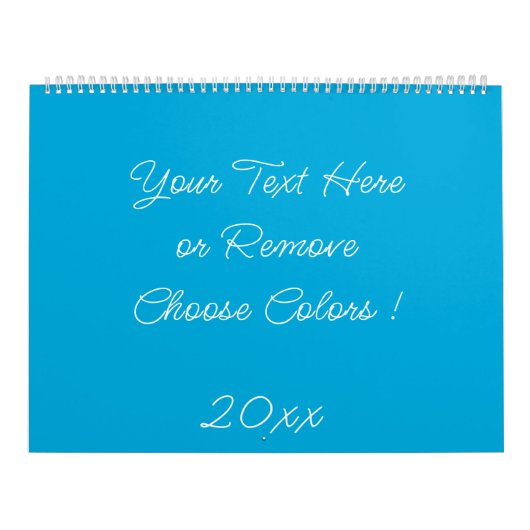 カスタムカレンダーの色と文字名 カレンダー (カバー)