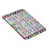 カスタムカレンダー+自分の写真/バックガー。/文字 マグネット (右側)