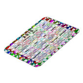 カスタムカレンダー+自分の写真/バックガー。/文字 マグネット (左側)