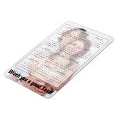 カスタムカレンダー+自分の写真/バックガー。/文字 マグネット (左側)