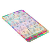 カスタムカレンダー+自分の写真/バックガー。/文字 マグネット (右側)