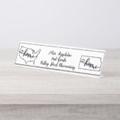 カスタムカンザス州USホームラインアート デスクネームプレート (正面)