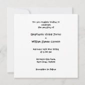 カスタムカントリーウェディンググリーントラクター招待状 招待状 (裏面)