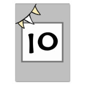 カスタムカントリーウェディングトラクタバント テーブルナンバー (裏面)