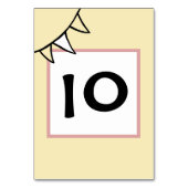 カスタムカントリーウェディングトラクタバント テーブルナンバー (裏面)