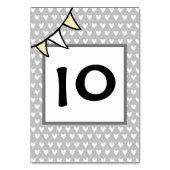 カスタムカントリーウェディングトラクタバント テーブルナンバー (裏面)