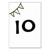 カスタムカントリーウェディングトラクタバント テーブルナンバー (裏面)