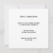 カスタムカントリーウェディングトラクター夕べ招待状 招待状 (裏面)