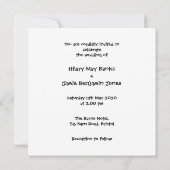 カスタムカントリーウェディングトラクター招待状 招待状 (裏面)