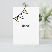 カスタムカントリーウェディングトラクターRSVPカード 招待状 (スタンド正面)