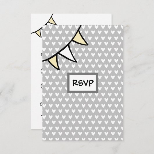 カスタムカントリーウェディングトラクターRSVPカード 招待状 (正面/裏面)