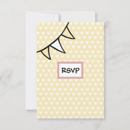 カスタムカントリーウェディングトラクターRSVPカード 招待状