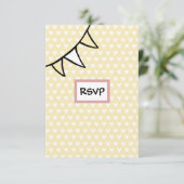 カスタムカントリーウェディングトラクターRSVPカード 招待状 (スタンド正面)