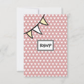 カスタムカントリーウェディングトラクターRSVPカード 招待状 (正面)