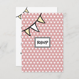 カスタムカントリーウェディングトラクターRSVPカード 招待状