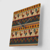 カスタムカントリーウォールクロック スクエア壁時計 (傾斜)