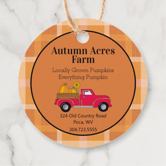 カスタムカントリーオータム秋ファームつるラベル フェイバータグ (裏面)
