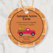 カスタムカントリーオータム秋ファームつるラベル フェイバータグ (正面)