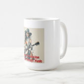 カスタムカントリーガールギタリストアー感動的ト コーヒーマグカップ (正面右)