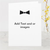 カスタムカードウェディングモダンパーティー追加文字 カード (黄色い花)