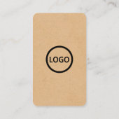 カスタムカードソーシャルメディアQRコードクラフト紙 名刺 (裏面)