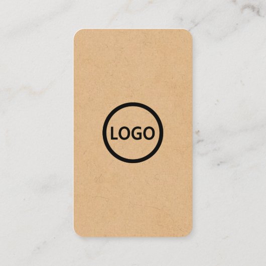 カスタムカードソーシャルメディアQRコードクラフト紙 名刺 (裏面)