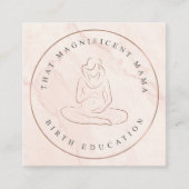 カスタムカードデザイン |編集不可Zazzleテンプレート スクエア名刺 (正面)