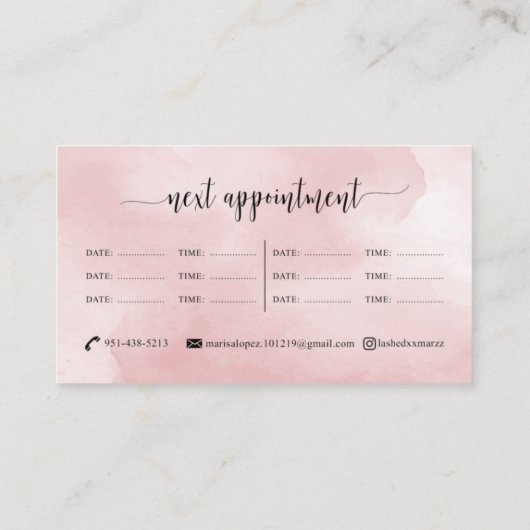 カスタムカードデザイン |編集不可Zazzleテンプレート 名刺 (裏面)