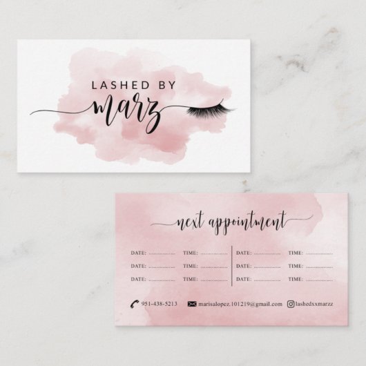 カスタムカードデザイン |編集不可Zazzleテンプレート 名刺 (正面/裏面)