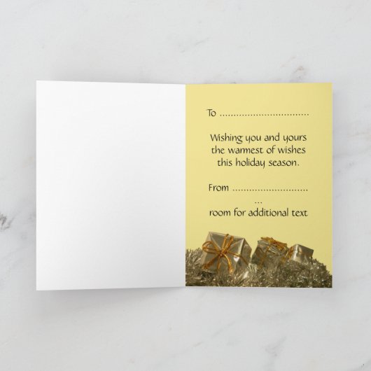 カスタムカード季節のごあいさつクリスマスカード シーズンカード (内部)