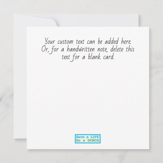 カスタムカード移植臓器寄付水彩色 (裏面)