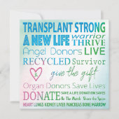 カスタムカード移植臓器寄付水彩色 (正面)