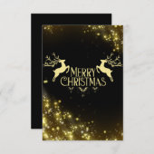 カスタムカード2021クリスマストナカイ贈り物  出欠カード (正面/裏面)