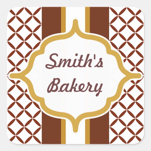 カスタムカーメルチョコレートシール スクエアシール (正面)